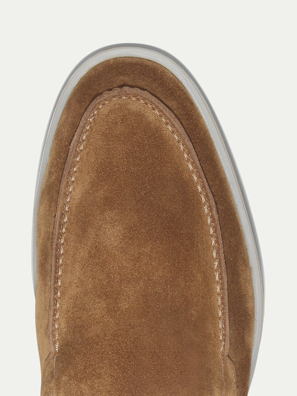 Suede Loafer - Beige