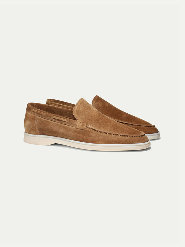 Suede Loafer - Beige