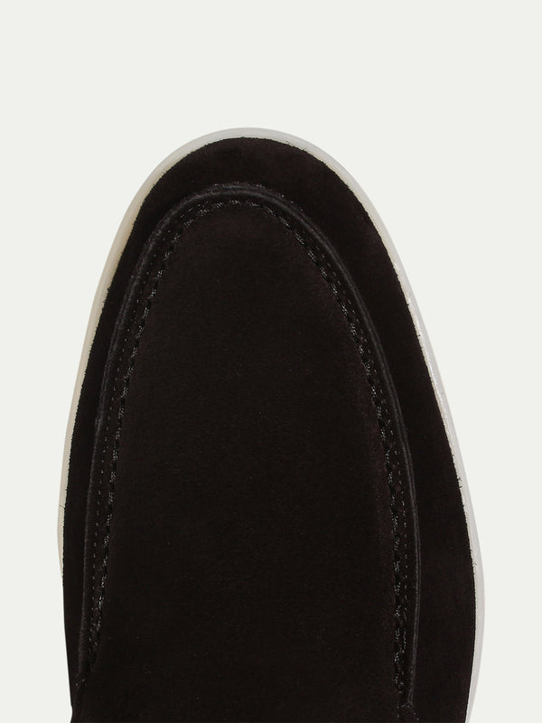 Suede Loafer - Black