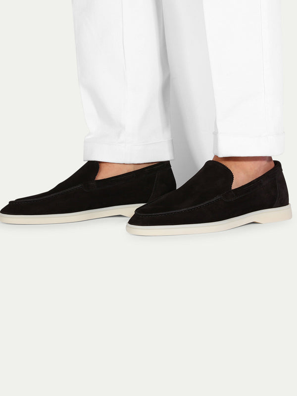 Suede Loafer - Black