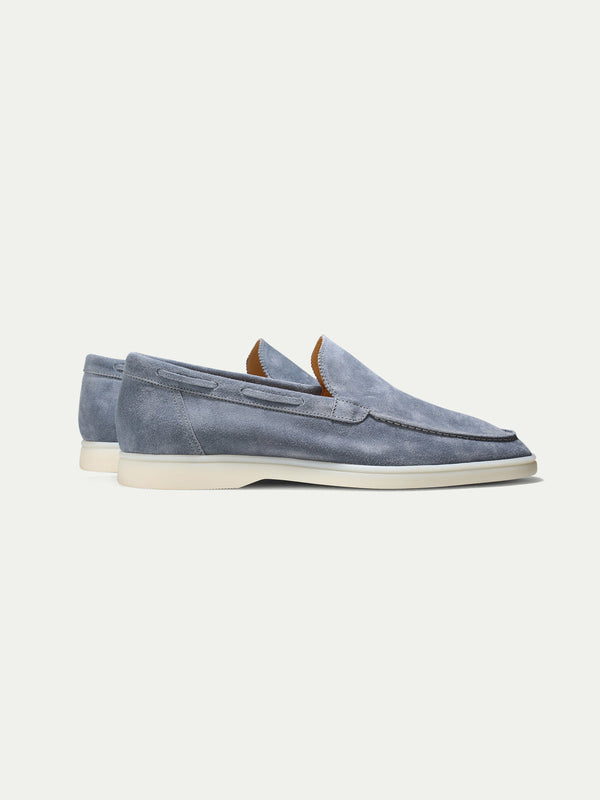 Suede Loafer - Sky Blue