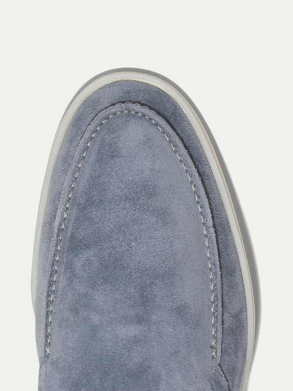 Suede Loafer - Sky Blue