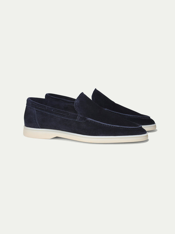 Suede Loafer - Dark Blue
