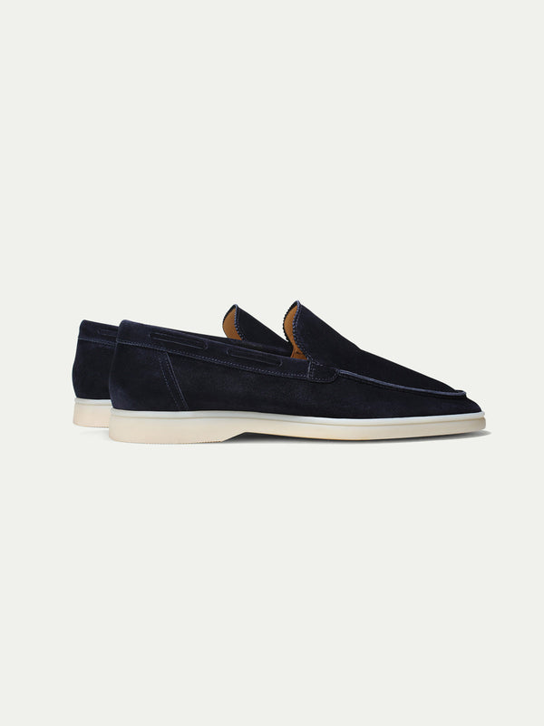 Suede Loafer - Dark Blue