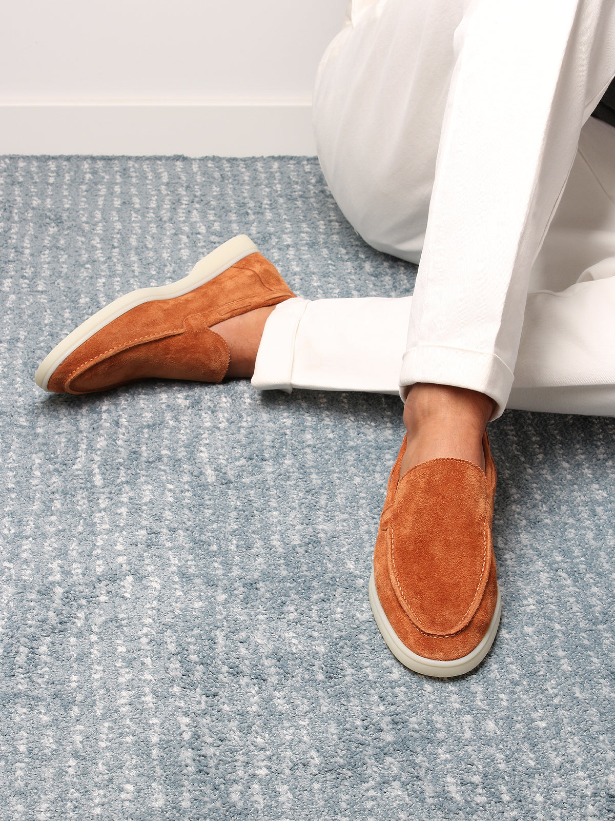 Suede Loafer - Orange