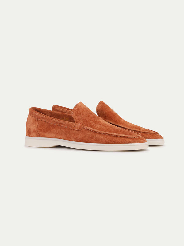 Suede Loafer - Orange