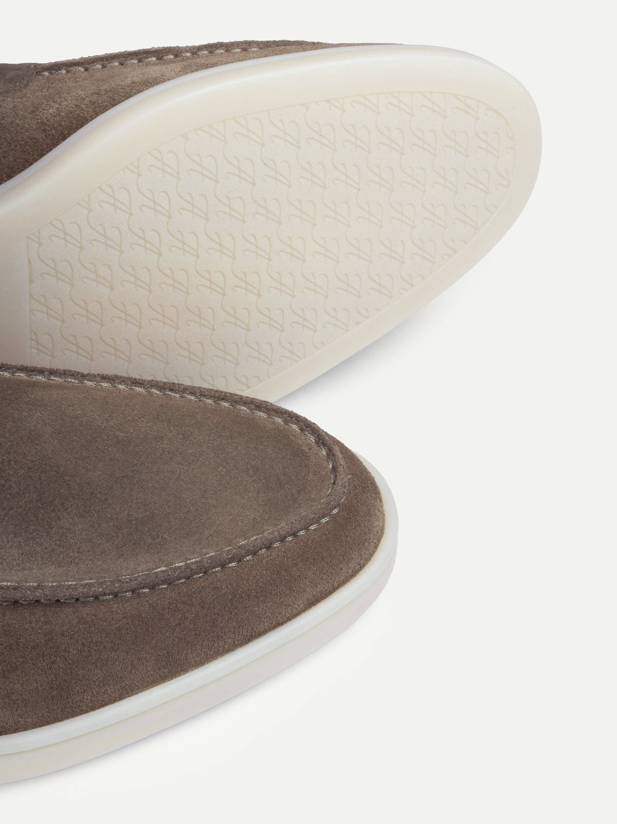 Suede Loafer - Light Gray