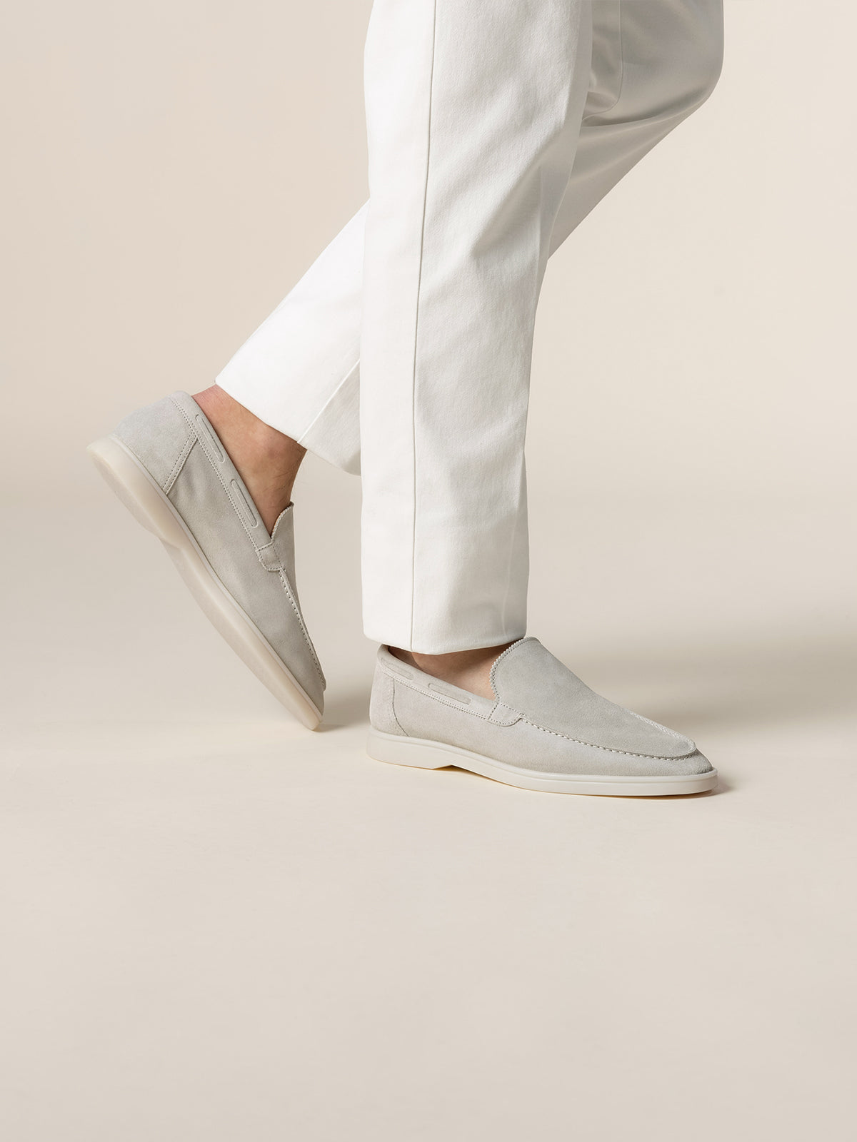 Yacht Loafer - Silver Gray
